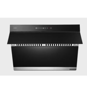 Sakura Slant Rangehood: 30'' wide, with wave control & heat cleaning, black glass finish, dual DC motor | R7261 