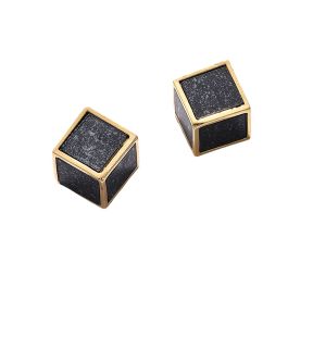 SOHI Women's Cube Stud Earrings