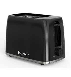 Starfrit - 2 Slice Toaster, 6 Browning Settings, Black