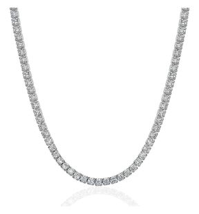 Cubic Zirconia Minimalist Tennis Necklace