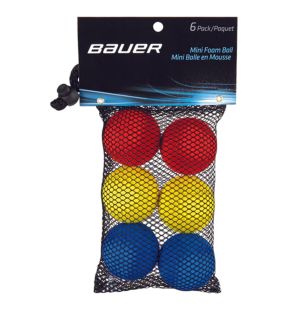 Bauer Mini Foam Ball - 6 Pack