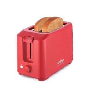 Salton Essentials - Compact Toaster, 2 Slice Capacity, Red