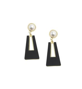 SOHI Women's Geometric Drop Earrings