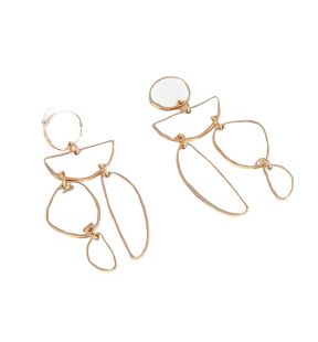 SOHI Women's Abstract Drop Earrings