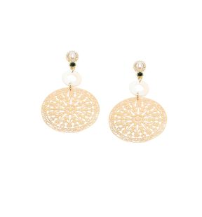 SOHI Women's Celestrial Filigree Drop Earrings