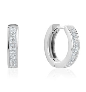 5A Cubic Zirconia Luxury Huggie Earrings