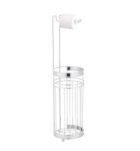 Jessar - Freestanding Bathroom Tissue Roll Holder, Silver