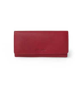 Ladies Full Leather Clutch Wallet with Gusset Pocket