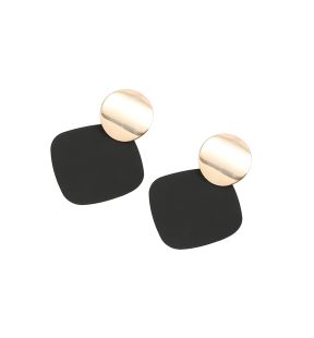 SOHI Women Black Drop Earrings