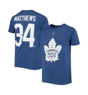 Outer Stuff N&N Primary Logo Boys Shortsleeve Shirt - Toronto Maple Leafs Auston Matthews