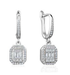 3A Cubic Zirconia Drop Earrings