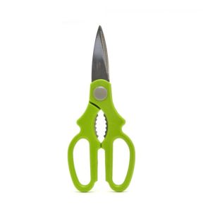 Starfrit - Kitchen Scissors, Stainless Steel Blade, Integrated Walnut Cracker, Green