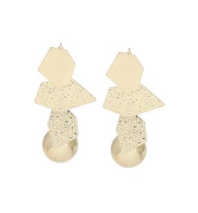 SOHI Women's Dented Drop Earrings