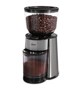 Oster Burr Mill Coffee Grinder with Hopper Stainless Steel