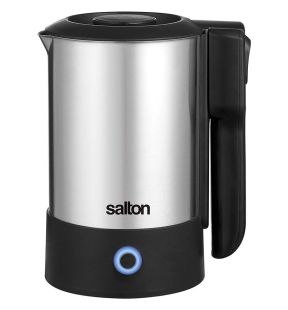 Salton JK2035 Compact Travel Kettle with Retractable Cord 600ml Stainless Steel