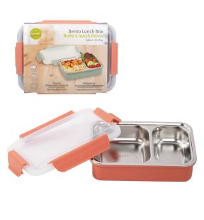 L. Gourmet Bento Lunch Box w/ Locking Lid, 22x15.5x6.5cm | 70884