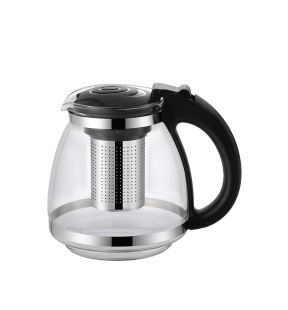 JS Gourmet - Glass Kettle with Integrated Tea Infuser, 1500ml Capacity