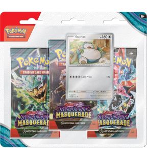 Pokemon  TWILIGHT MASQUERADE 3 Pack BLISTER - Snorlax