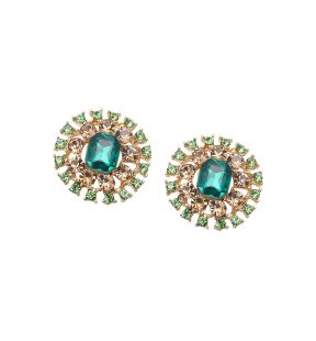 SOHI Women's Circular Stud Earrings