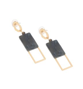 SOHI Women's Structured Drop Earrings