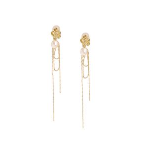 SOHI Women's Sleek Drop Earrings