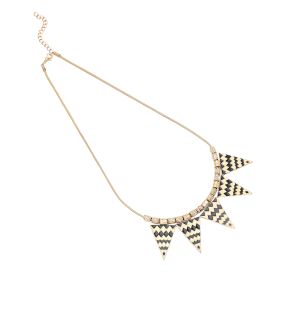 SOHI Women's Zig-Zag Collar Necklace