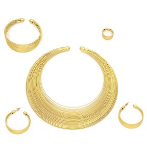 SOHI Women Golden Jewellery Set