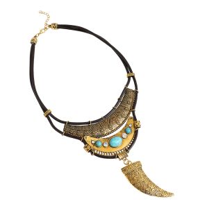 SOHI Women's Horn Statement Necklace