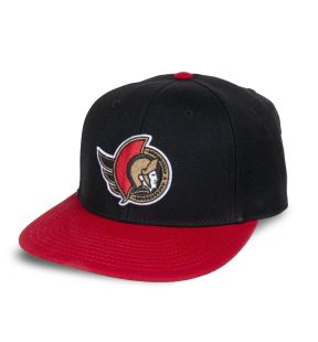 American Needle NHL Vintage Wool Replica Two Tone Snapback Hat - Ottawa Senators