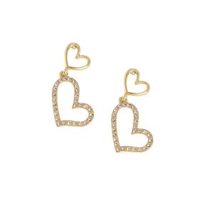 SOHI Women's Heart Drop Earrings