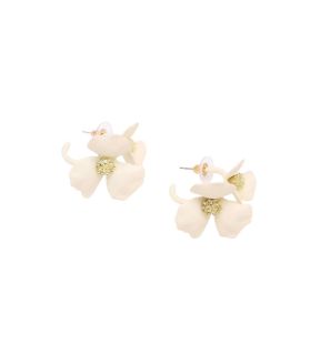 SOHI Women Golden Stud Earrings