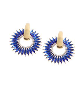 SOHI Women Blue Drop Earrings