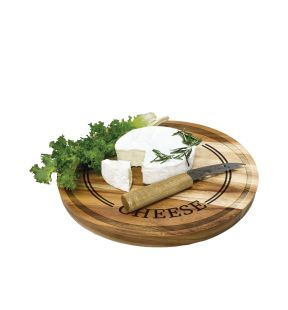 JS Gourmet - Acacia Wood Serving Board with Cheese Knife