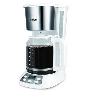 Salton Programmable Jumbo Java Coffee Maker 14 Cup Capacity 1000W White