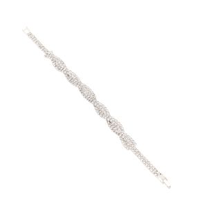 SOHI Women's Twist Tennis Bracelet