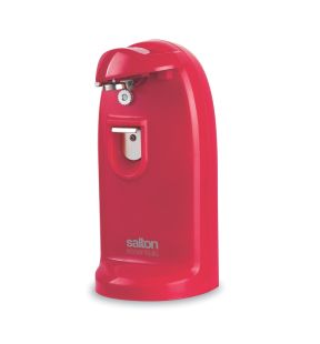 Salton Essentials Electric Can Opener Red