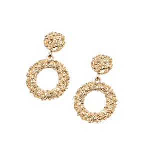 SOHI Women's Corroded Drop Earrings