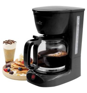 Hauz ACM875 12 Cup 1.8L Drip Coffee Maker Black