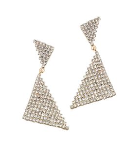 SOHI Women's gold Bling Drop Earrings