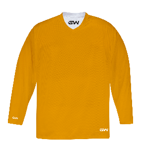 GameWear GW7500 ProLite Series Reversible Senior Hockey Practice Jersey - Yellow / White