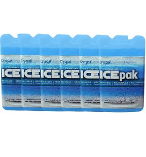 Cryopak - Pack of 6 Reusable IcePak, Non-Toxic, Blue