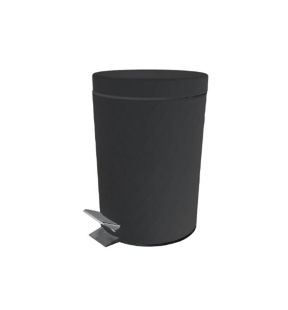 Jessar - Pedal Bin with Soft Close, 5 Liters Capacity, Black