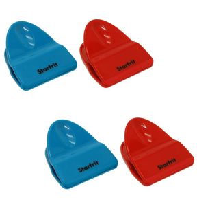 Stafrit - Set of 4 Bag Clips, Blue and Red