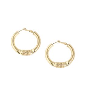 SOHI Women's Textured Hoop Earrings