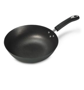 Starfrit - Cast Iron Wok, 12" Diameter, Non-Stick Coating, Black