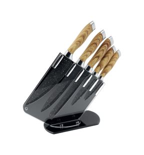 JS Gourmet - Knife Set with Acrylic Storage Holder