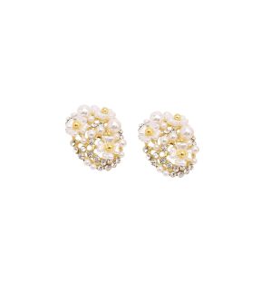 SOHI Women's Micro Floral Stud Earrings