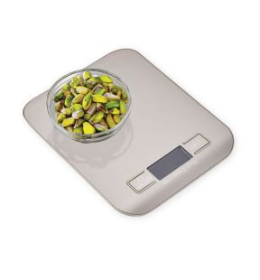 JS Gourmet - Digital Kitchen Scale with LCD Screen, Stainless Steel