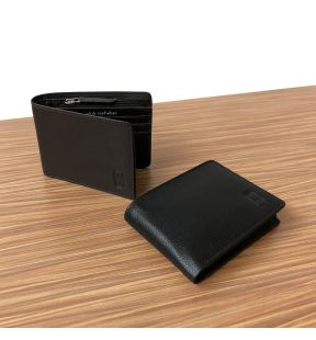 Men's Slim Wallet With Zippered Pocket