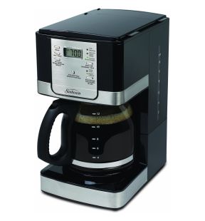 Sunbeam - Programmable 12-cup coffeemaker, Pause N Serve function, Black